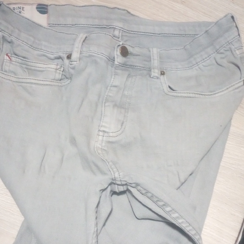 Marine Layer Straight 32 * 30 Men's Blue Jeans New Without Tags